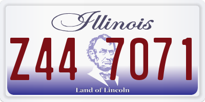 IL license plate Z447071