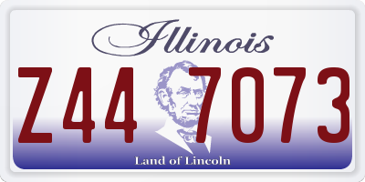 IL license plate Z447073