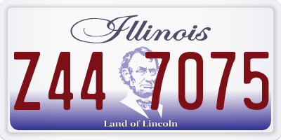 IL license plate Z447075