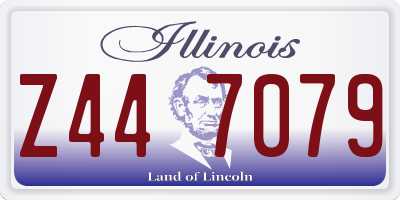 IL license plate Z447079