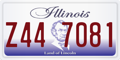 IL license plate Z447081