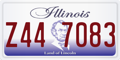 IL license plate Z447083