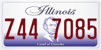 IL license plate Z447085