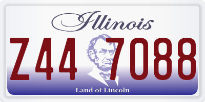 IL license plate Z447088