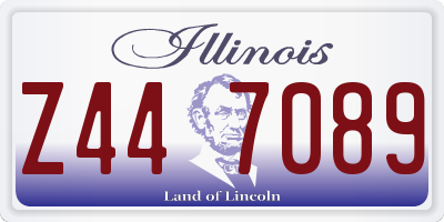 IL license plate Z447089