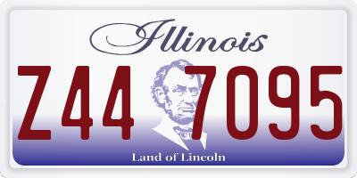 IL license plate Z447095
