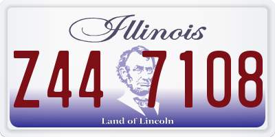IL license plate Z447108
