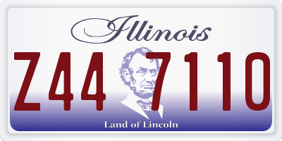 IL license plate Z447110