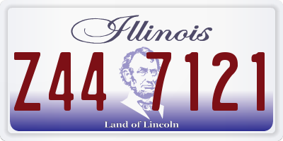 IL license plate Z447121