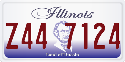 IL license plate Z447124