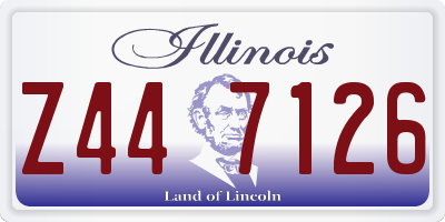 IL license plate Z447126