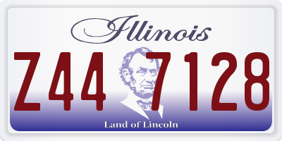 IL license plate Z447128