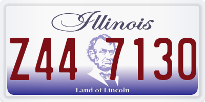 IL license plate Z447130