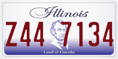 IL license plate Z447134