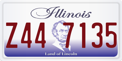 IL license plate Z447135