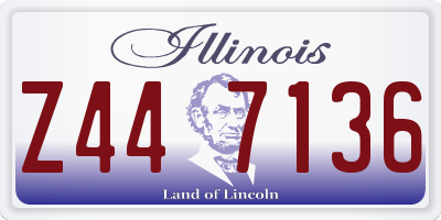 IL license plate Z447136