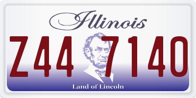 IL license plate Z447140