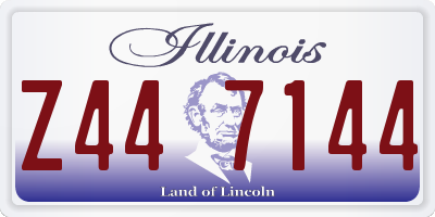 IL license plate Z447144