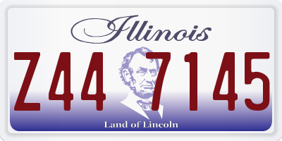 IL license plate Z447145