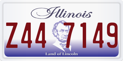 IL license plate Z447149