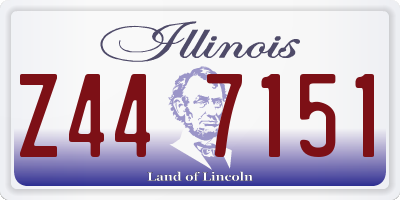 IL license plate Z447151