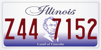 IL license plate Z447152