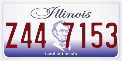 IL license plate Z447153