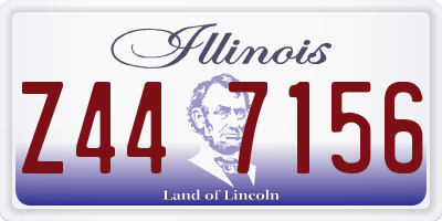 IL license plate Z447156
