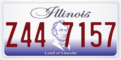 IL license plate Z447157