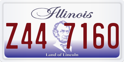 IL license plate Z447160