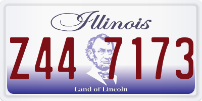 IL license plate Z447173