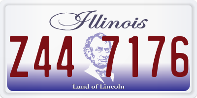 IL license plate Z447176