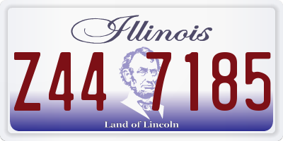 IL license plate Z447185