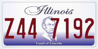 IL license plate Z447192