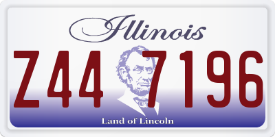 IL license plate Z447196