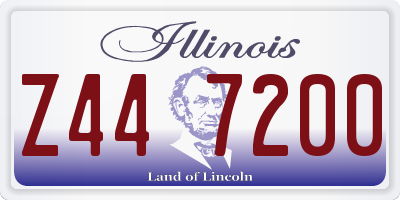 IL license plate Z447200