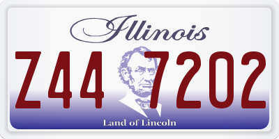 IL license plate Z447202