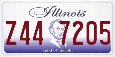 IL license plate Z447205