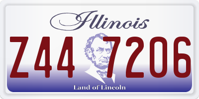 IL license plate Z447206