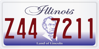 IL license plate Z447211