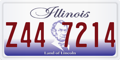 IL license plate Z447214