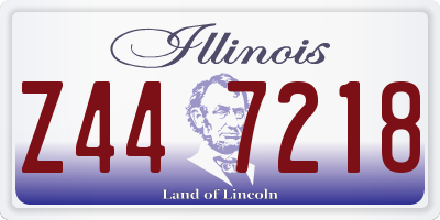 IL license plate Z447218