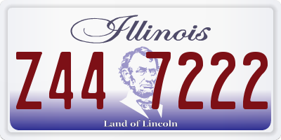 IL license plate Z447222