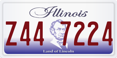 IL license plate Z447224