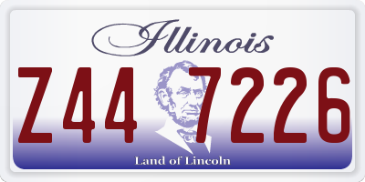 IL license plate Z447226