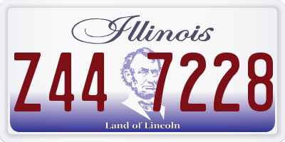 IL license plate Z447228