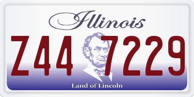 IL license plate Z447229