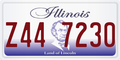 IL license plate Z447230