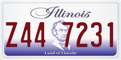 IL license plate Z447231
