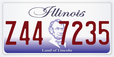 IL license plate Z447235